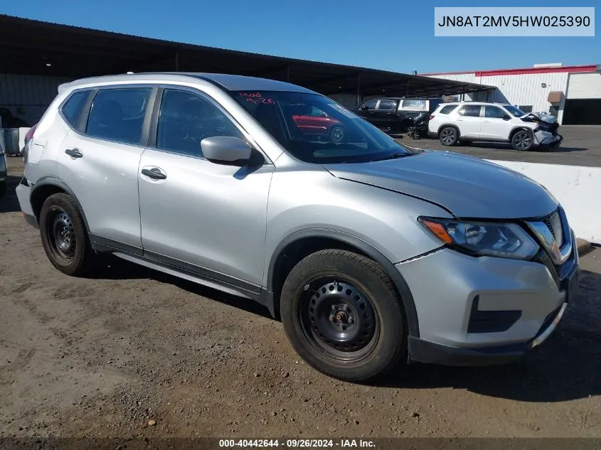 2017 Nissan Rogue S VIN: JN8AT2MV5HW025390 Lot: 40442644