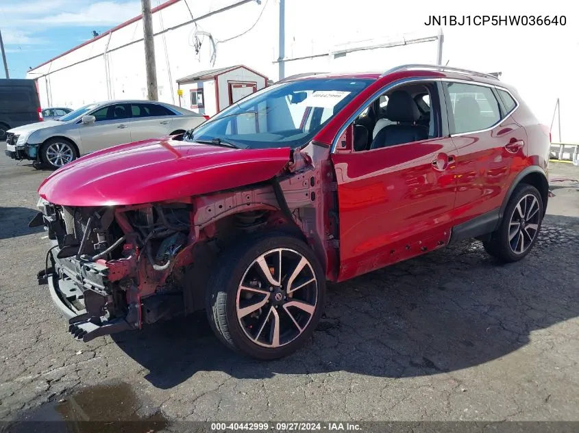 2017 Nissan Rogue Sport Sl VIN: JN1BJ1CP5HW036640 Lot: 40442999