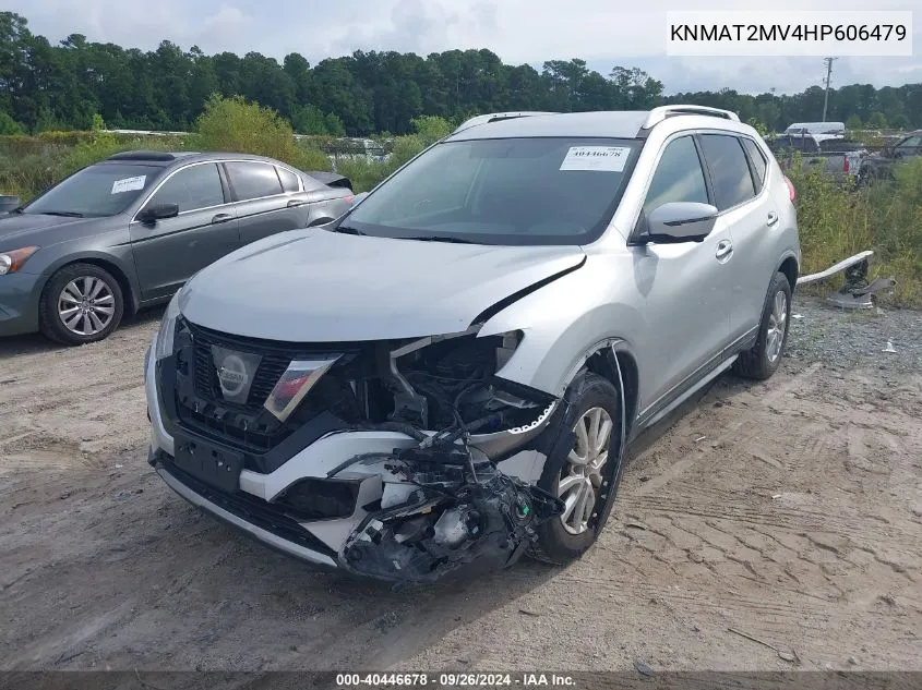 2017 Nissan Rogue Sv VIN: KNMAT2MV4HP606479 Lot: 40446678