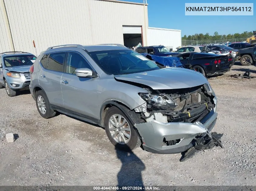 2017 Nissan Rogue Sv VIN: KNMAT2MT3HP564112 Lot: 40447486