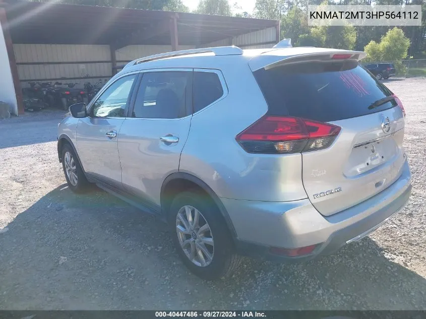 2017 Nissan Rogue Sv VIN: KNMAT2MT3HP564112 Lot: 40447486