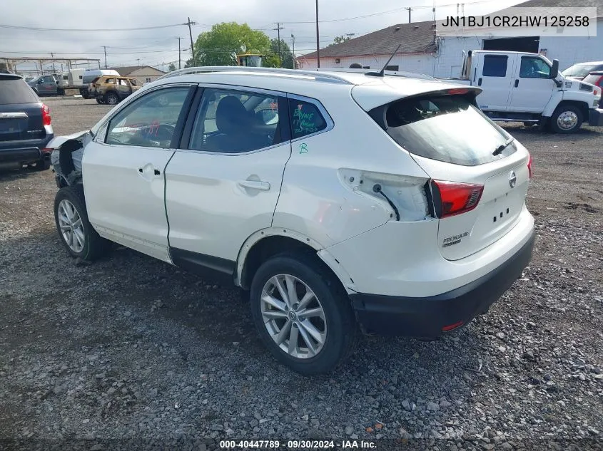 2017 Nissan Rogue Sport Sv VIN: JN1BJ1CR2HW125258 Lot: 40447789