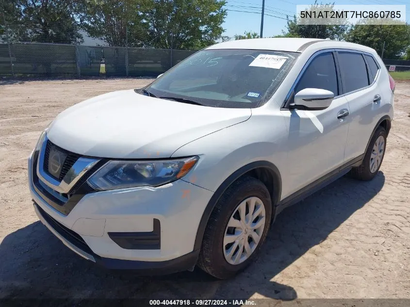 2017 Nissan Rogue S/Sl/Sv VIN: 5N1AT2MT7HC860785 Lot: 40447918