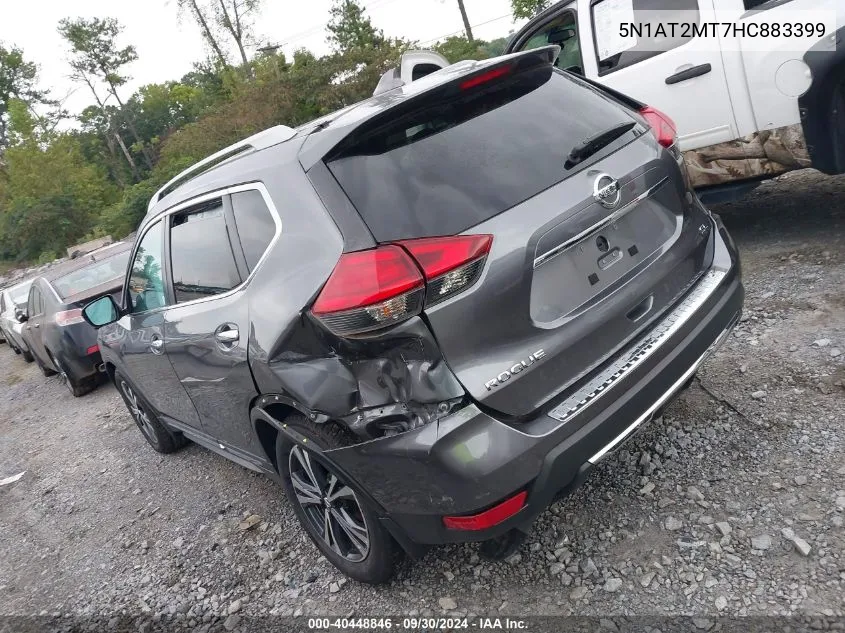 2017 Nissan Rogue S/Sl VIN: 5N1AT2MT7HC883399 Lot: 40448846