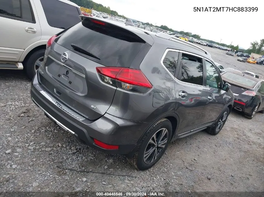 2017 Nissan Rogue S/Sl VIN: 5N1AT2MT7HC883399 Lot: 40448846