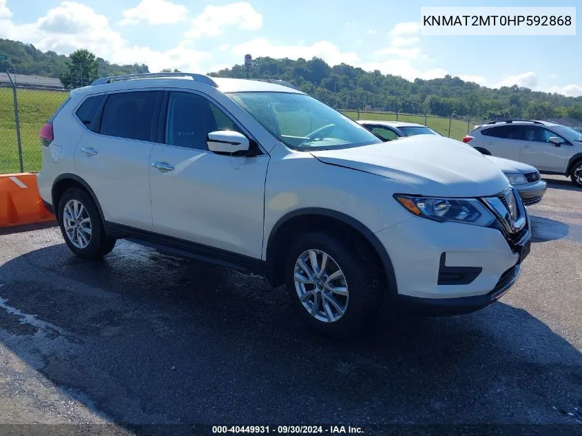 2017 Nissan Rogue Sv VIN: KNMAT2MT0HP592868 Lot: 40449931