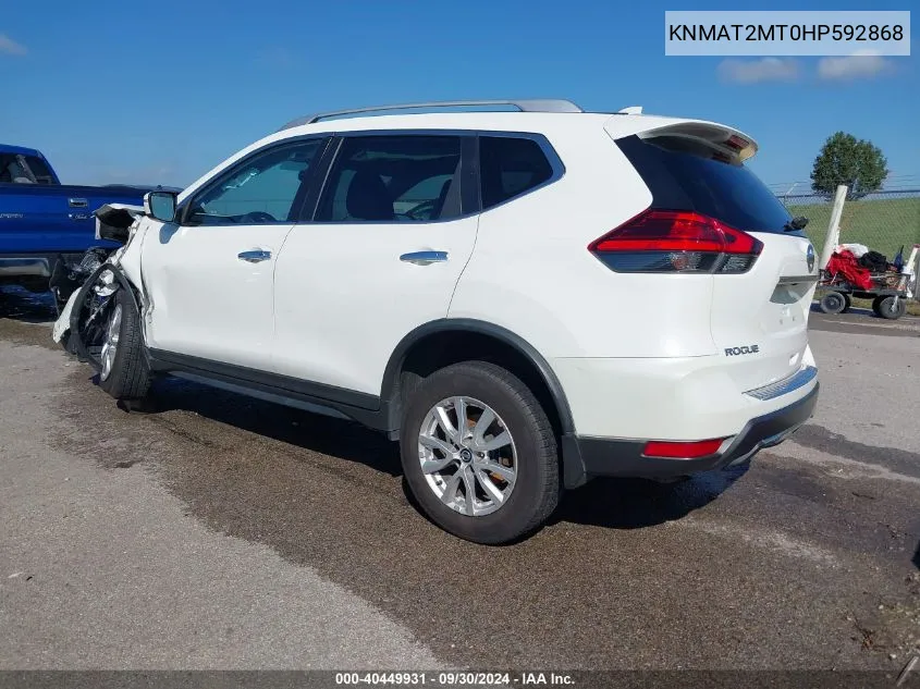 KNMAT2MT0HP592868 2017 Nissan Rogue Sv