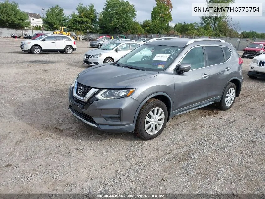 2017 Nissan Rogue Sv/Sl VIN: 5N1AT2MV7HC775754 Lot: 40449974