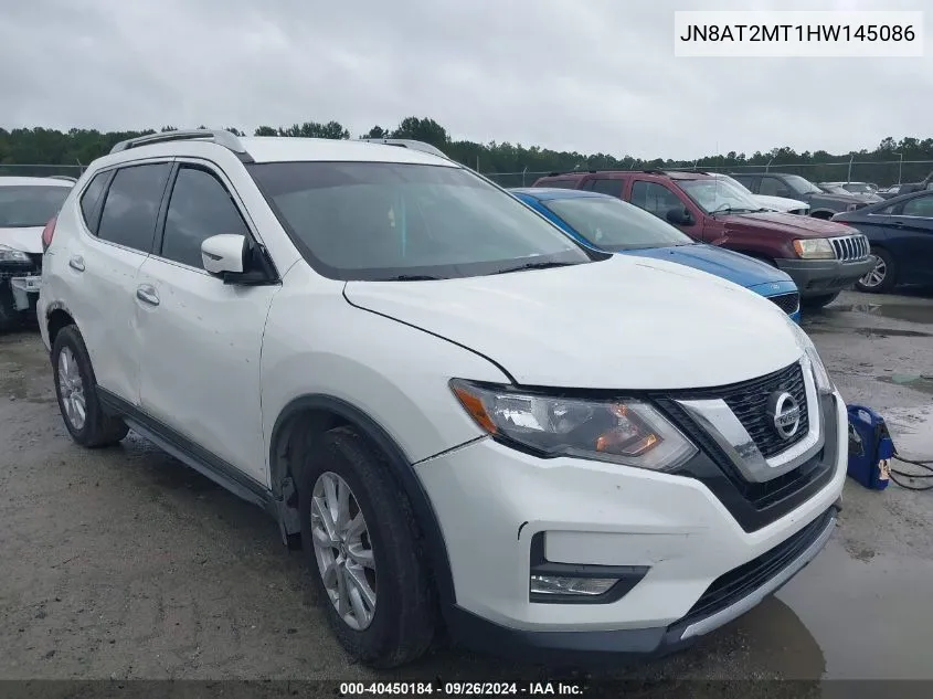 2017 Nissan Rogue S/Sl/Sv VIN: JN8AT2MT1HW145086 Lot: 40450184