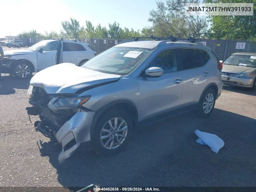 JN8AT2MT7HW391933 2017 Nissan Rogue Sv