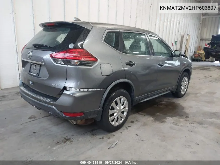 KNMAT2MV2HP603807 2017 Nissan Rogue S