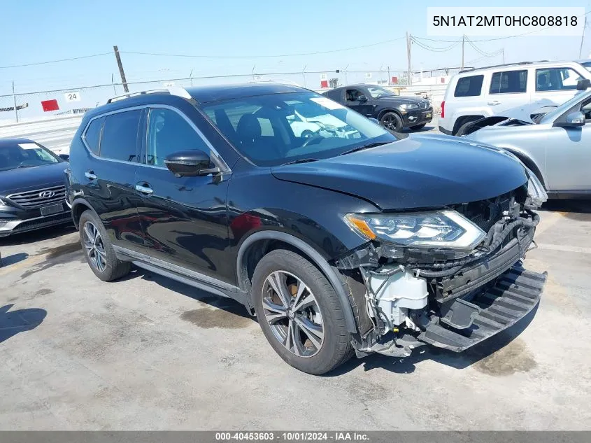 2017 Nissan Rogue Sl VIN: 5N1AT2MT0HC808818 Lot: 40453603