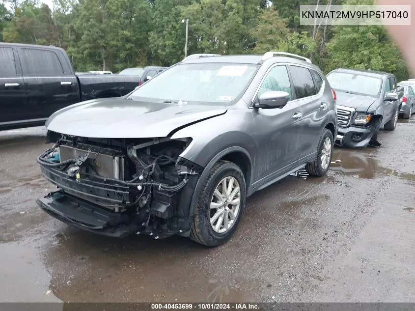 KNMAT2MV9HP517040 2017 Nissan Rogue S/Sv