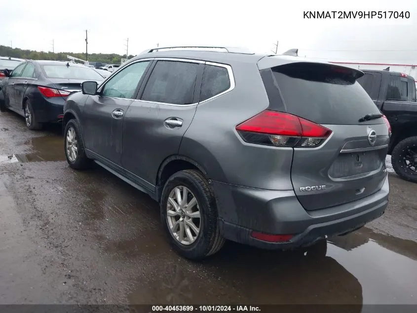 KNMAT2MV9HP517040 2017 Nissan Rogue S/Sv