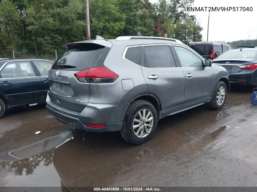 KNMAT2MV9HP517040 2017 Nissan Rogue S/Sv