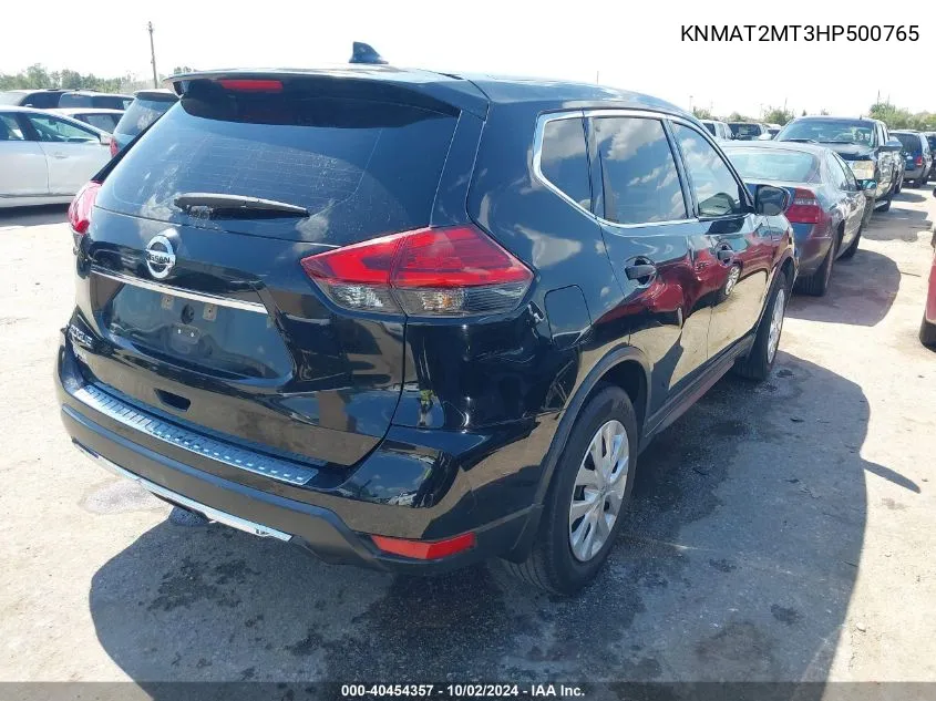 2017 Nissan Rogue S VIN: KNMAT2MT3HP500765 Lot: 40454357