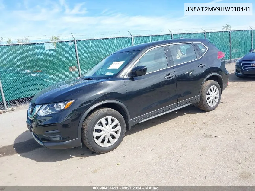 2017 Nissan Rogue S VIN: JN8AT2MV9HW010441 Lot: 40454613