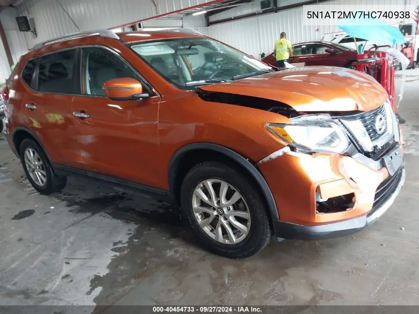 5N1AT2MV7HC740938 2017 Nissan Rogue Sv