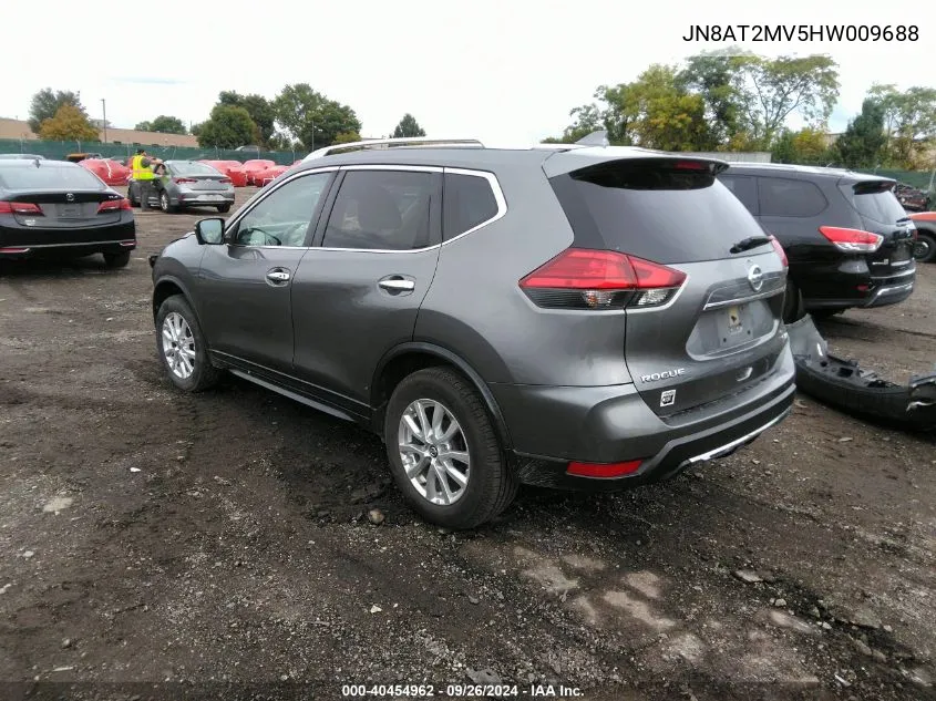 2017 Nissan Rogue Sv VIN: JN8AT2MV5HW009688 Lot: 40454962