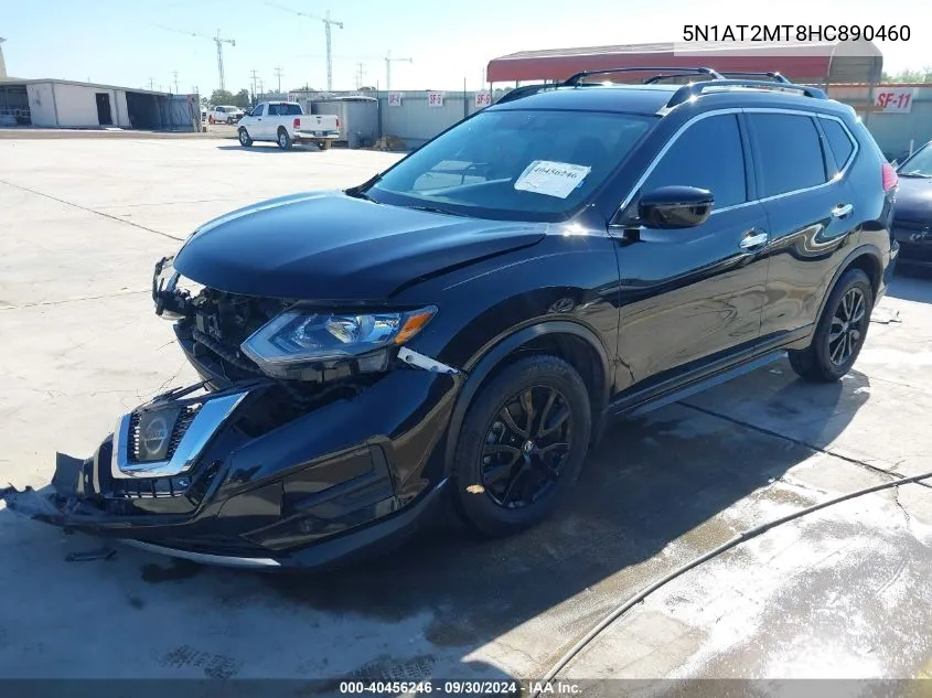 2017 Nissan Rogue Sv VIN: 5N1AT2MT8HC890460 Lot: 40456246