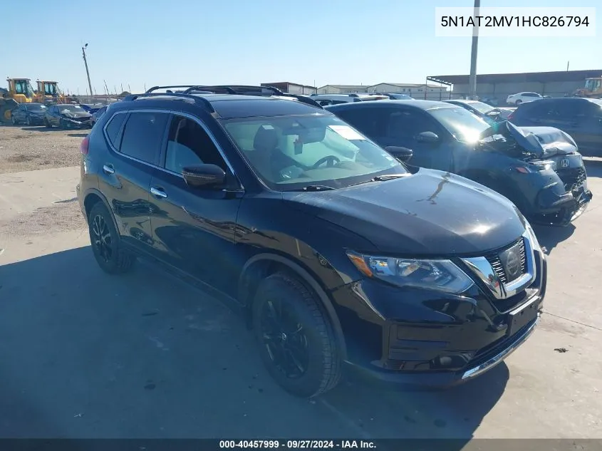 5N1AT2MV1HC826794 2017 Nissan Rogue Sv