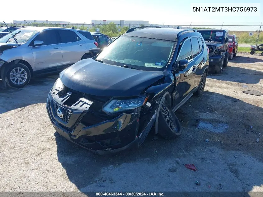 2017 Nissan Rogue S/Sl VIN: 5N1AT2MT3HC756973 Lot: 40463344