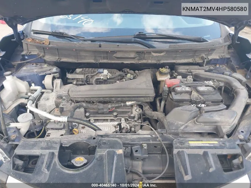 KNMAT2MV4HP580580 2017 Nissan Rogue S/Sv