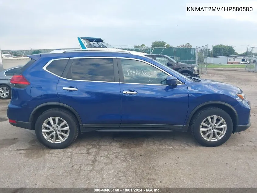 2017 Nissan Rogue S/Sv VIN: KNMAT2MV4HP580580 Lot: 40465140