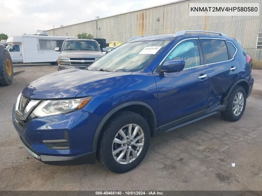 KNMAT2MV4HP580580 2017 Nissan Rogue S/Sv