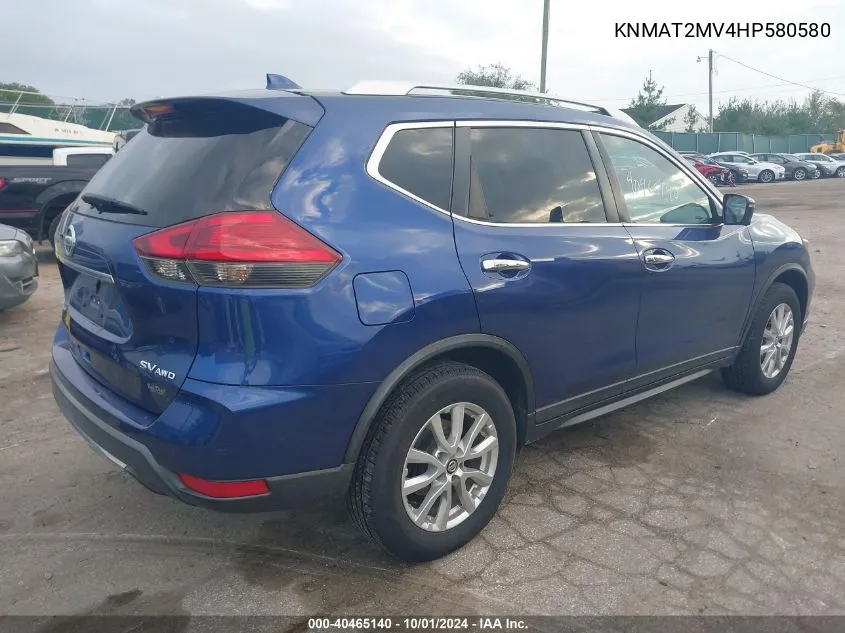 KNMAT2MV4HP580580 2017 Nissan Rogue S/Sv