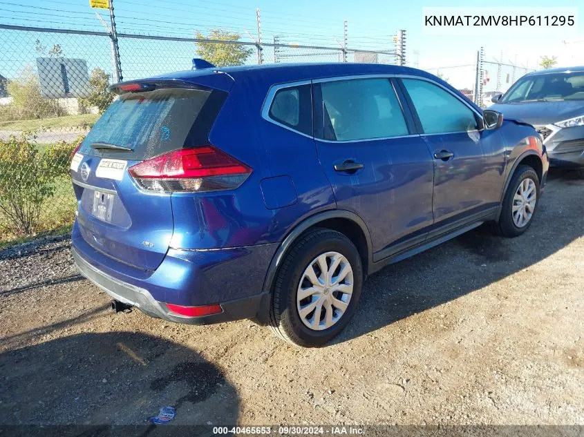 KNMAT2MV8HP611295 2017 Nissan Rogue S/Sv