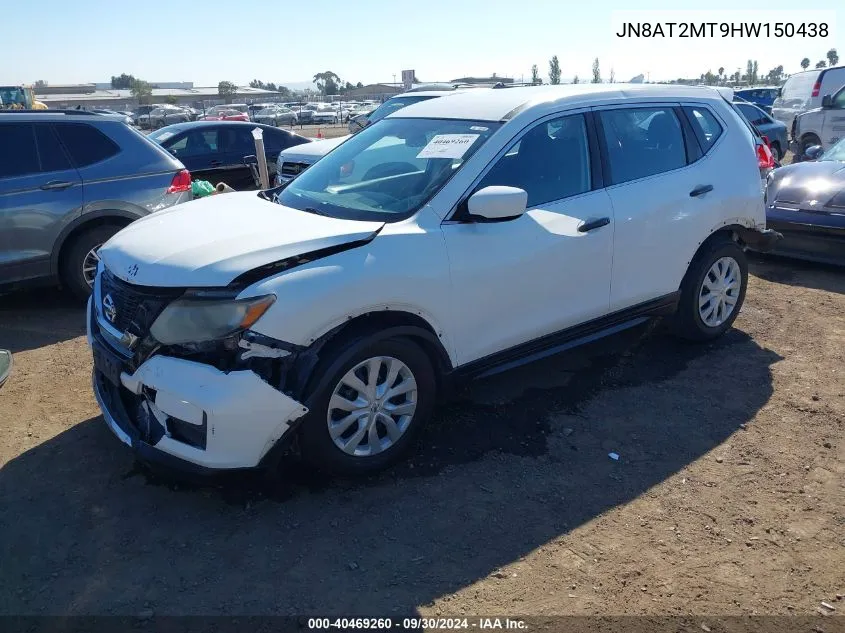 2017 Nissan Rogue S VIN: JN8AT2MT9HW150438 Lot: 40469260