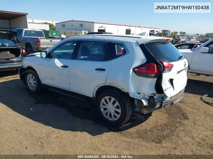 2017 Nissan Rogue S VIN: JN8AT2MT9HW150438 Lot: 40469260