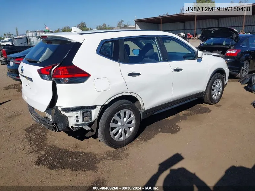 2017 Nissan Rogue S VIN: JN8AT2MT9HW150438 Lot: 40469260