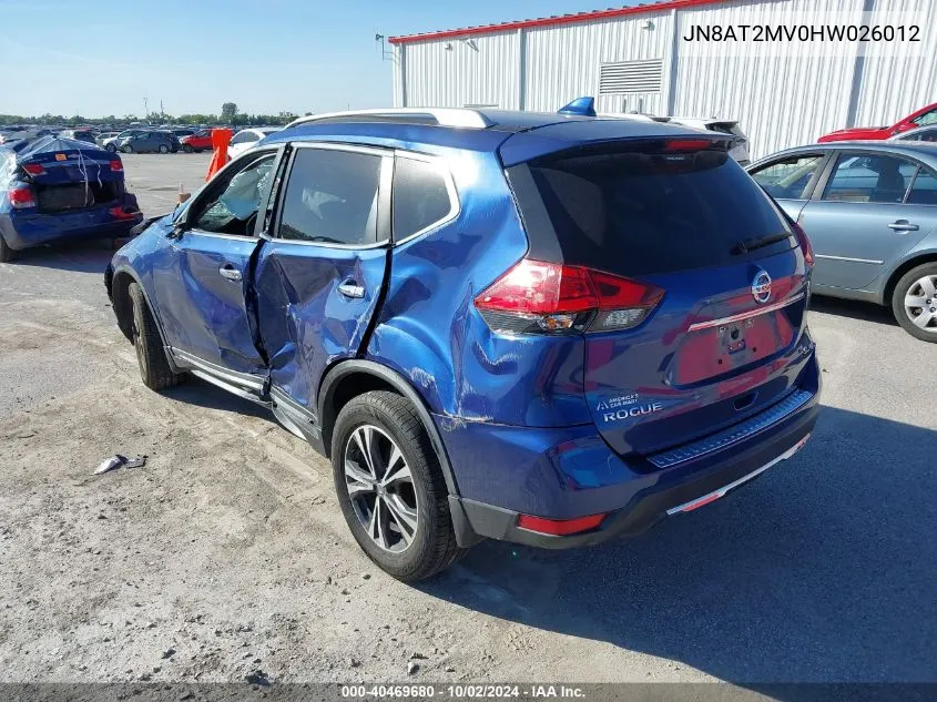 JN8AT2MV0HW026012 2017 Nissan Rogue Sl