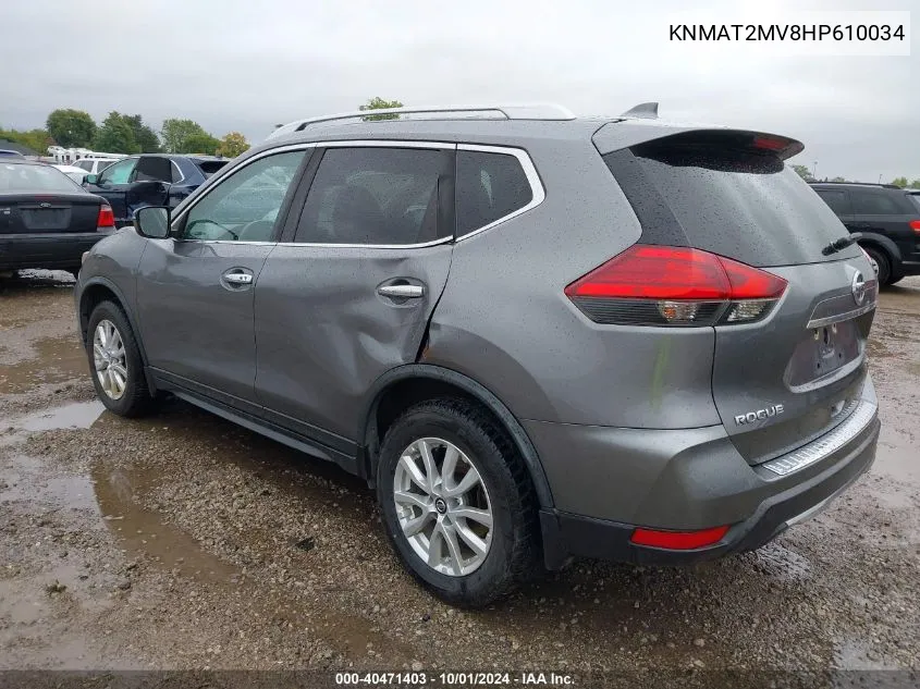 KNMAT2MV8HP610034 2017 Nissan Rogue Sv