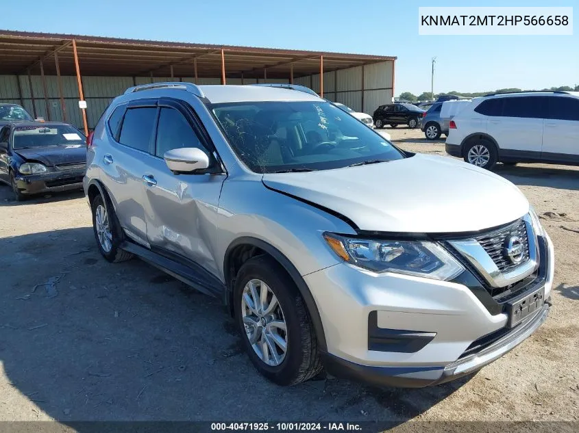 2017 Nissan Rogue S/Sv VIN: KNMAT2MT2HP566658 Lot: 40471925