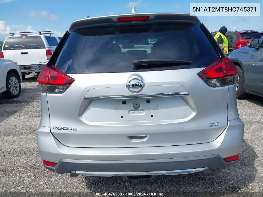 5N1AT2MT8HC745371 2017 Nissan Rogue Sv