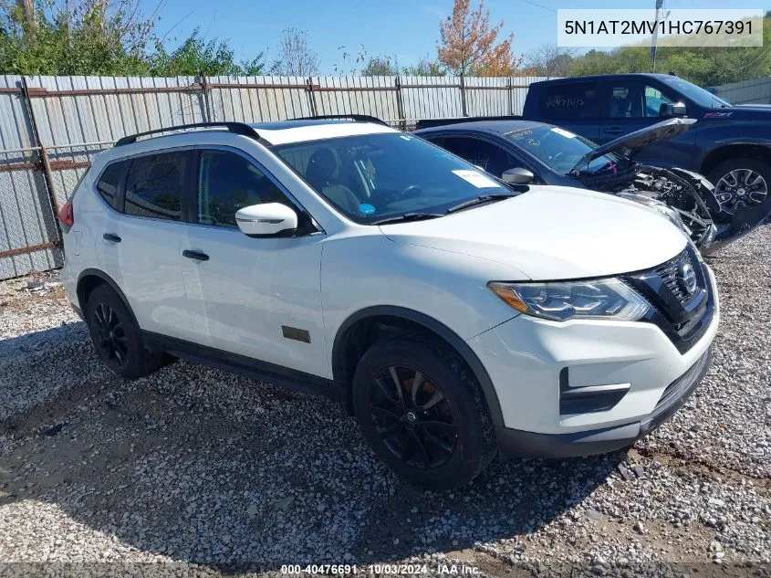 2017 Nissan Rogue Sv VIN: 5N1AT2MV1HC767391 Lot: 40476691