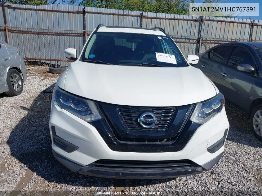 2017 Nissan Rogue Sv VIN: 5N1AT2MV1HC767391 Lot: 40476691