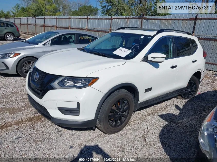 2017 Nissan Rogue Sv VIN: 5N1AT2MV1HC767391 Lot: 40476691