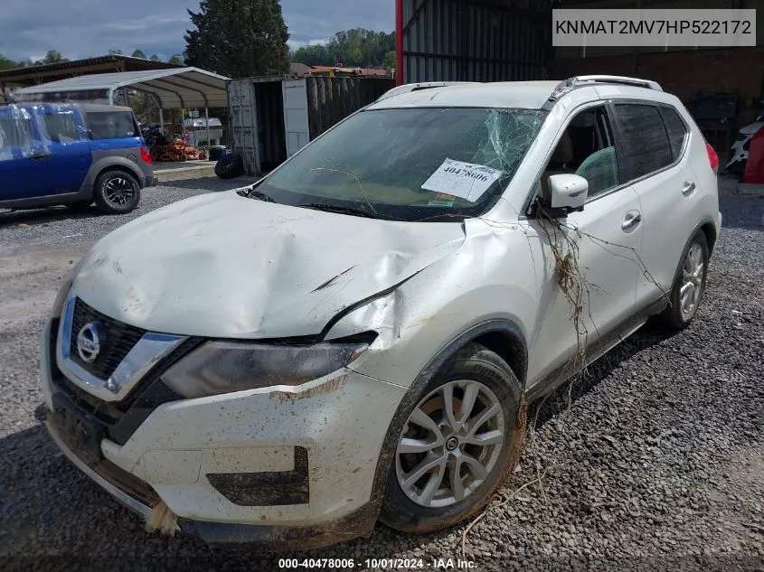 KNMAT2MV7HP522172 2017 Nissan Rogue Sv