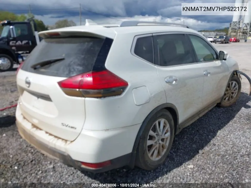 KNMAT2MV7HP522172 2017 Nissan Rogue Sv