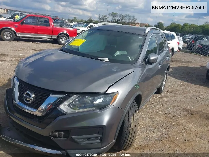 KNMAT2MV3HP567660 2017 Nissan Rogue Sv