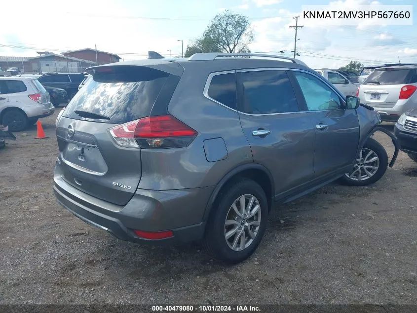 KNMAT2MV3HP567660 2017 Nissan Rogue Sv