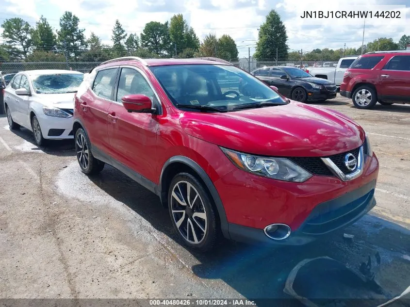 2017 Nissan Rogue Sport Sl VIN: JN1BJ1CR4HW144202 Lot: 40480426