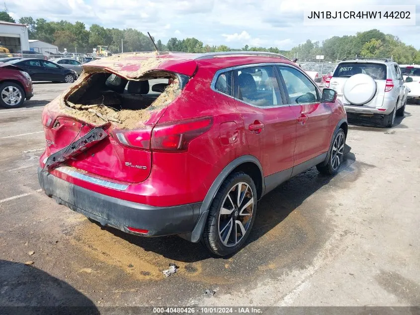 2017 Nissan Rogue Sport Sl VIN: JN1BJ1CR4HW144202 Lot: 40480426