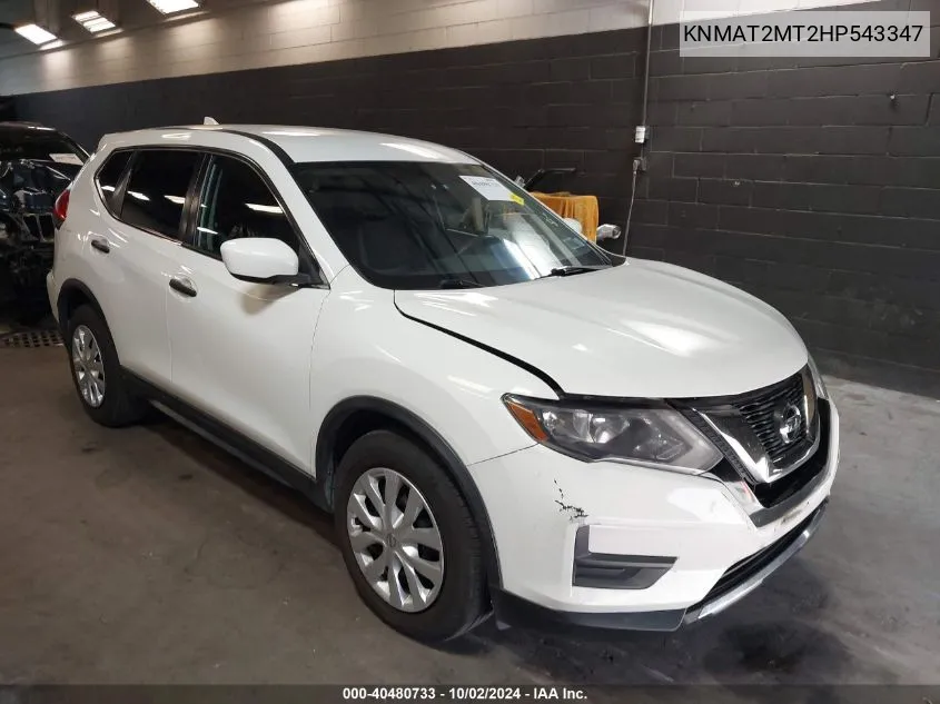 2017 Nissan Rogue S VIN: KNMAT2MT2HP543347 Lot: 40480733