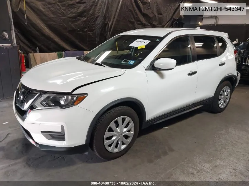 2017 Nissan Rogue S VIN: KNMAT2MT2HP543347 Lot: 40480733