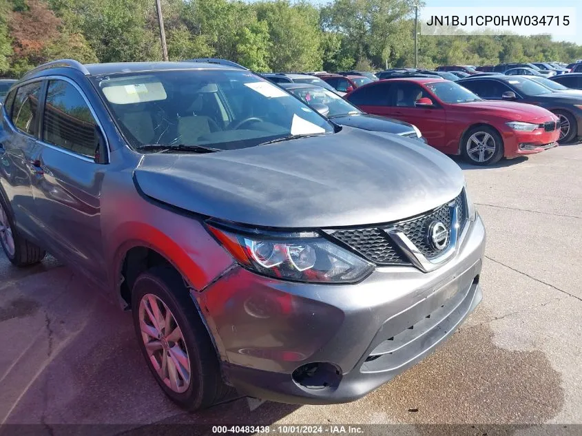 2017 Nissan Rogue Sport Sv VIN: JN1BJ1CP0HW034715 Lot: 40483438